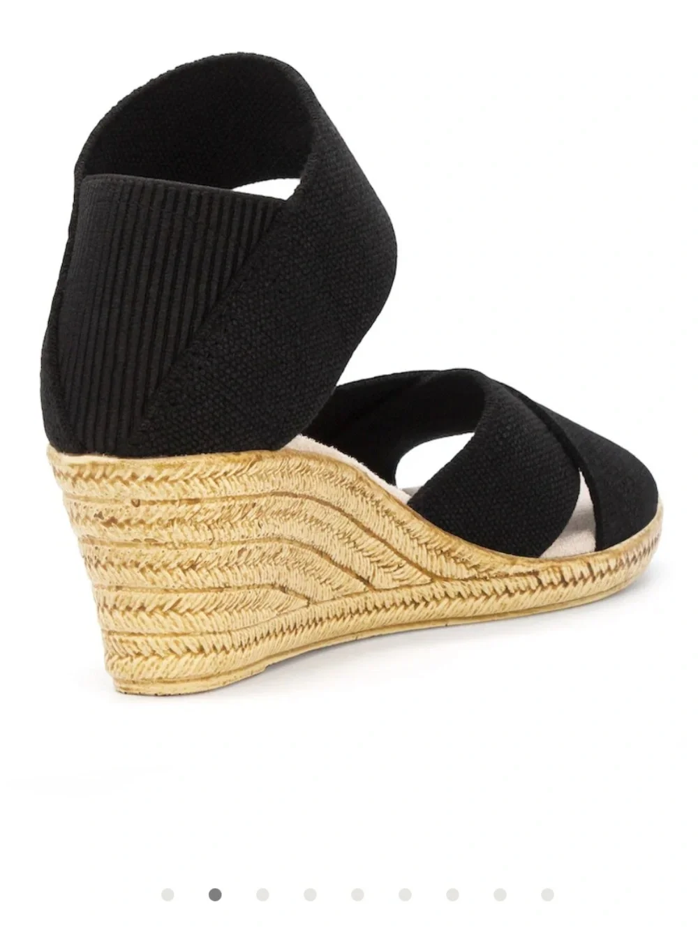 Charleston Shoe Co, Cannon Wedge Sandals, size 6, black, new in box!